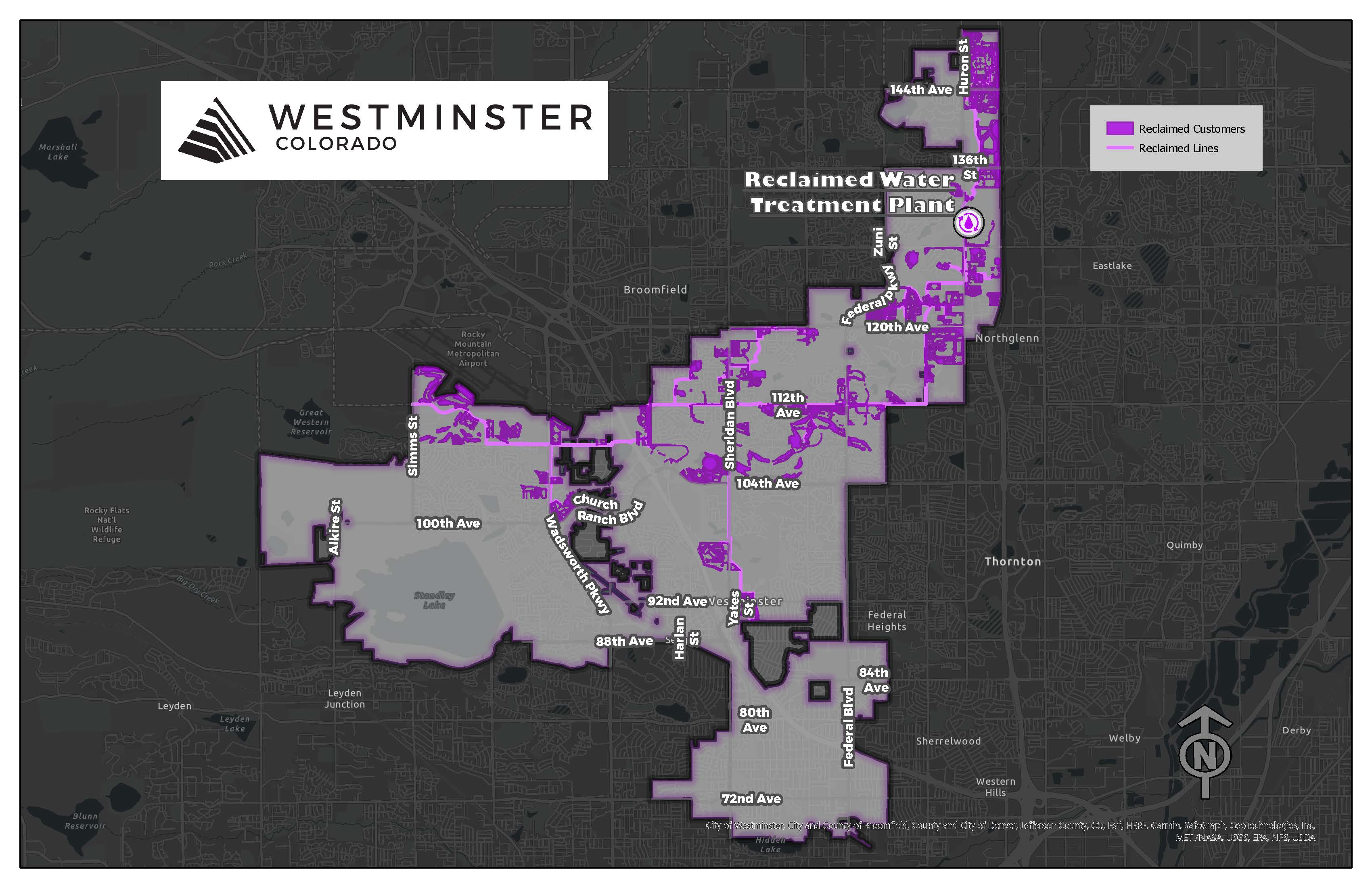 Reclaimed Customers Map - Updated 2023