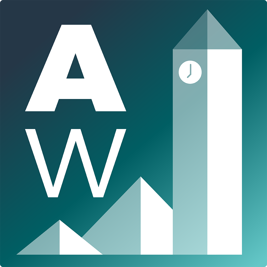 Graphic that shows what the app store logo looks like. 