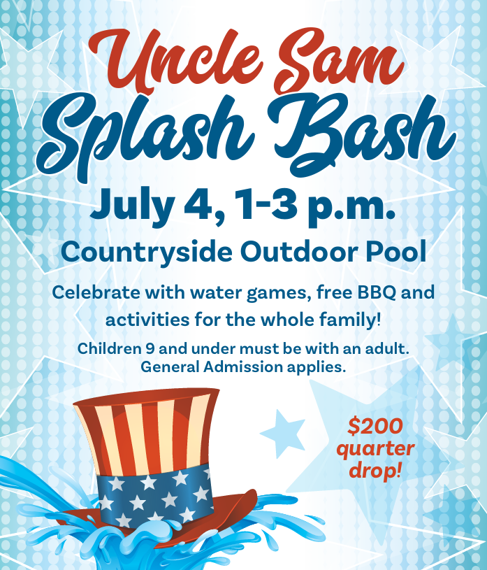 Uncle Sam Splash Bash 2025 Flyer