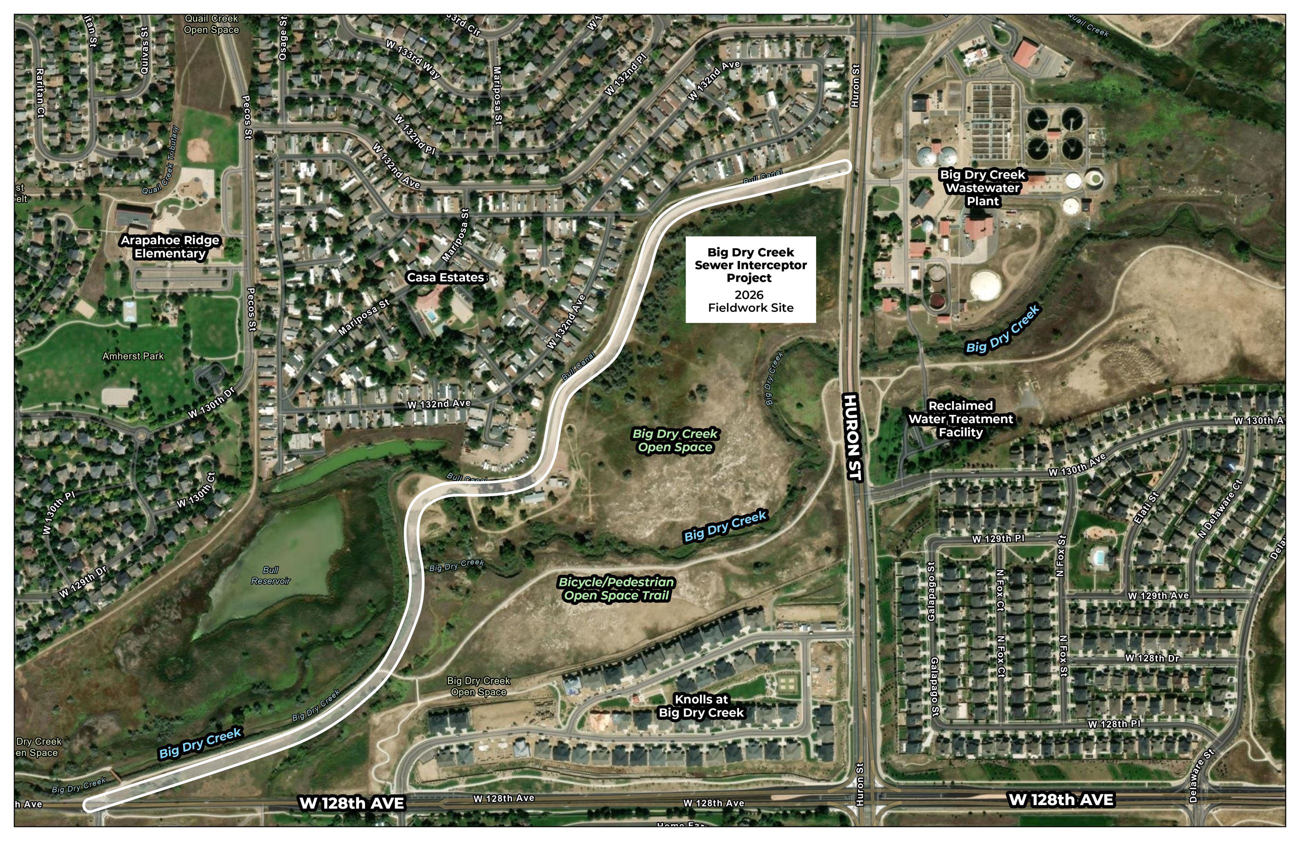 Map graphic of project work area