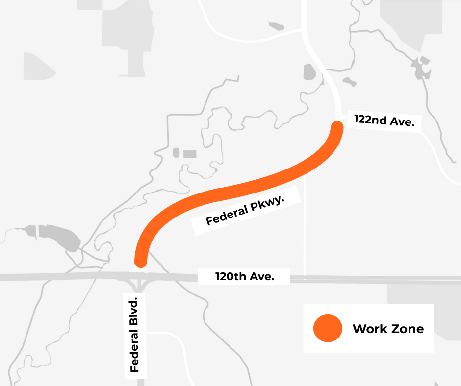 Federal Parkway Improvements Project map
