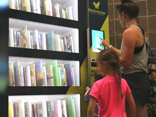 Library Kiosk at City Park Fitness Center