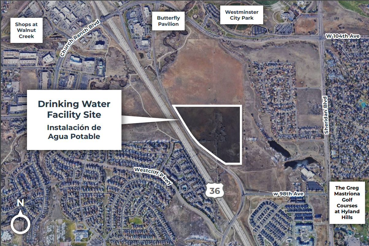 Map of Drinking Water Facility location